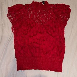 Express,XS, red shirt